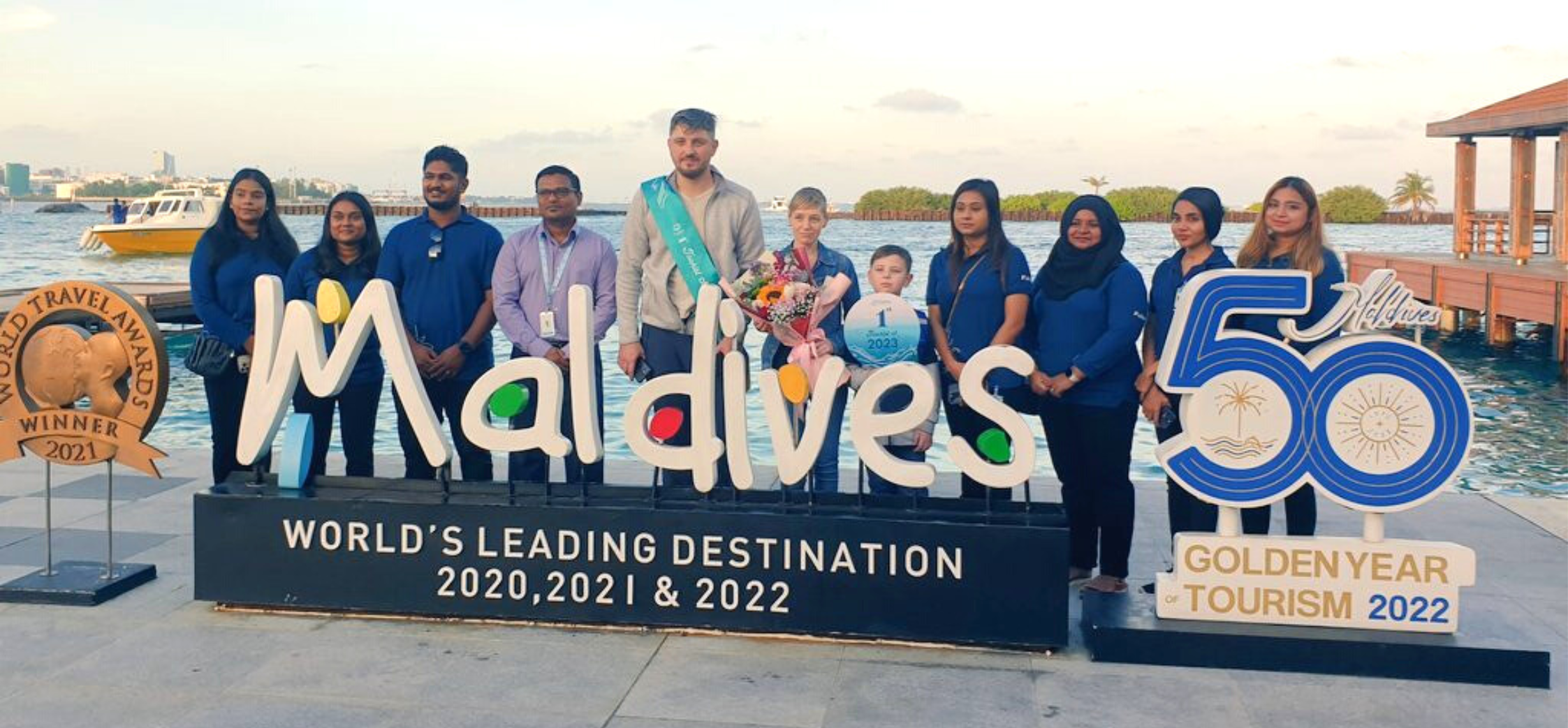 MALDIVES WELCOMES THE FIRST TOURIST OF 2023!